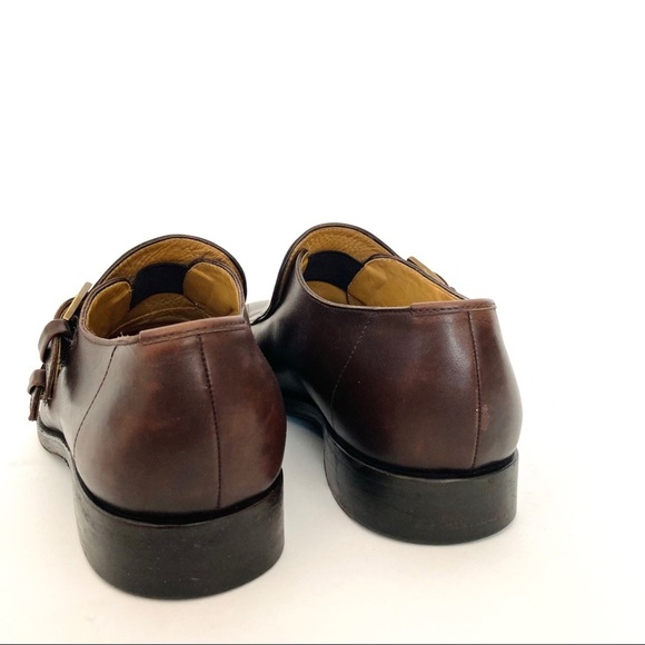 SERGIO ROSSI MENS BROWN LEATHER LOAFERS SIZE 8 main image 4